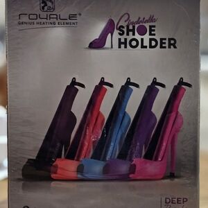 NWT Royale Cinderella Shoe Holder Set Straighteners & Curling Irons Deep Purple